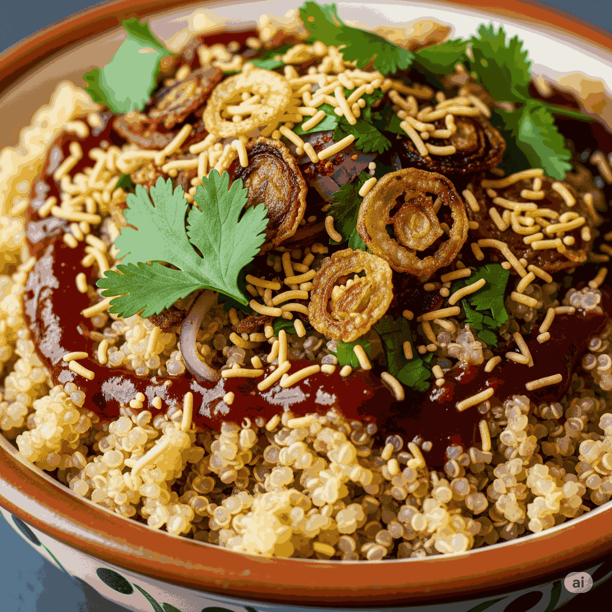 Spicy Tamarind Quinoa Chaat